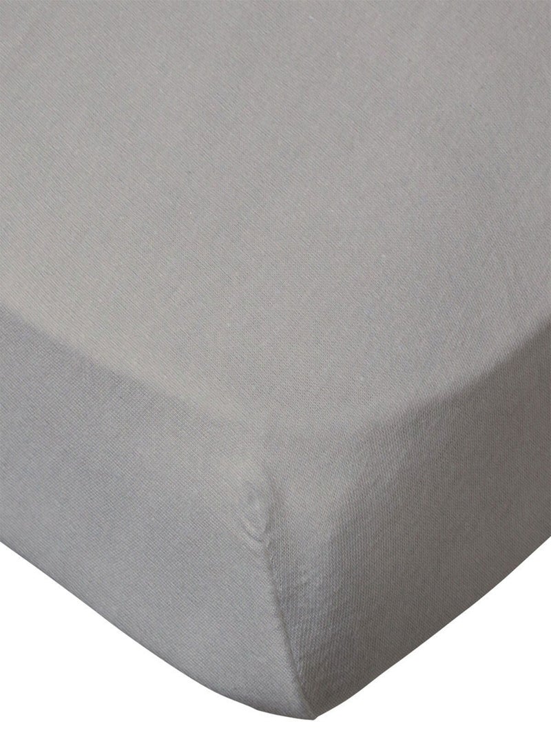 Drap housse bébé uni en coton doux - Babycalin Taupe - Kiabi