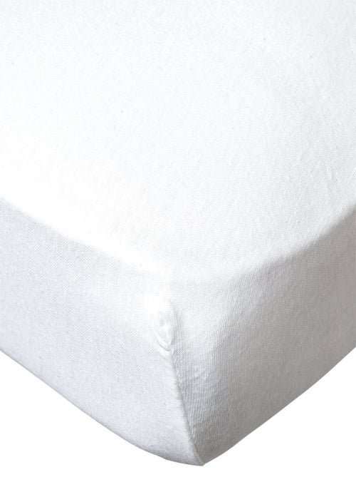 Drap housse bébé uni en coton doux - Kiabi