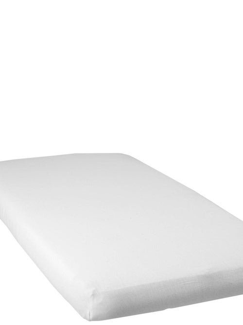 Drap housse bébé uni en coton doux - Kiabi