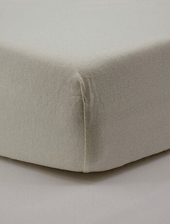Drap housse bébé uni en coton doux - Babycalin