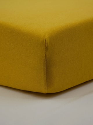 Drap housse bébé uni en coton doux
