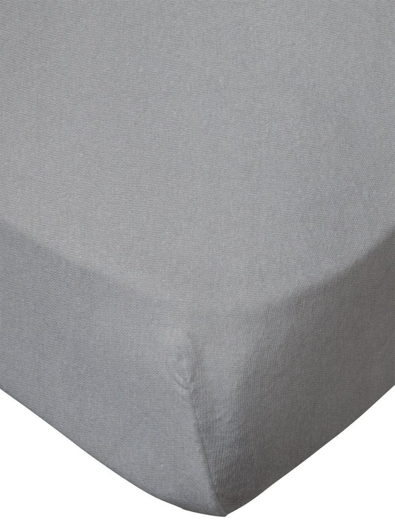 Drap housse berceau bébé coton Bio Gris clair - Kiabi