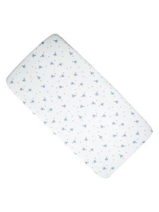 Drap housse berceau en gaze de coton, Bleuet SEVIRA KIDS