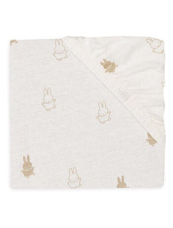 Drap-housse berceau Miffy en coton Jollein