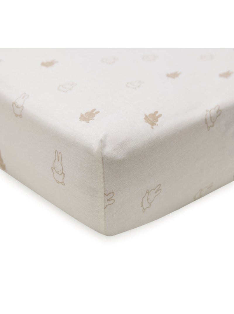 Drap-housse berceau Miffy en coton Jollein Beige - Kiabi