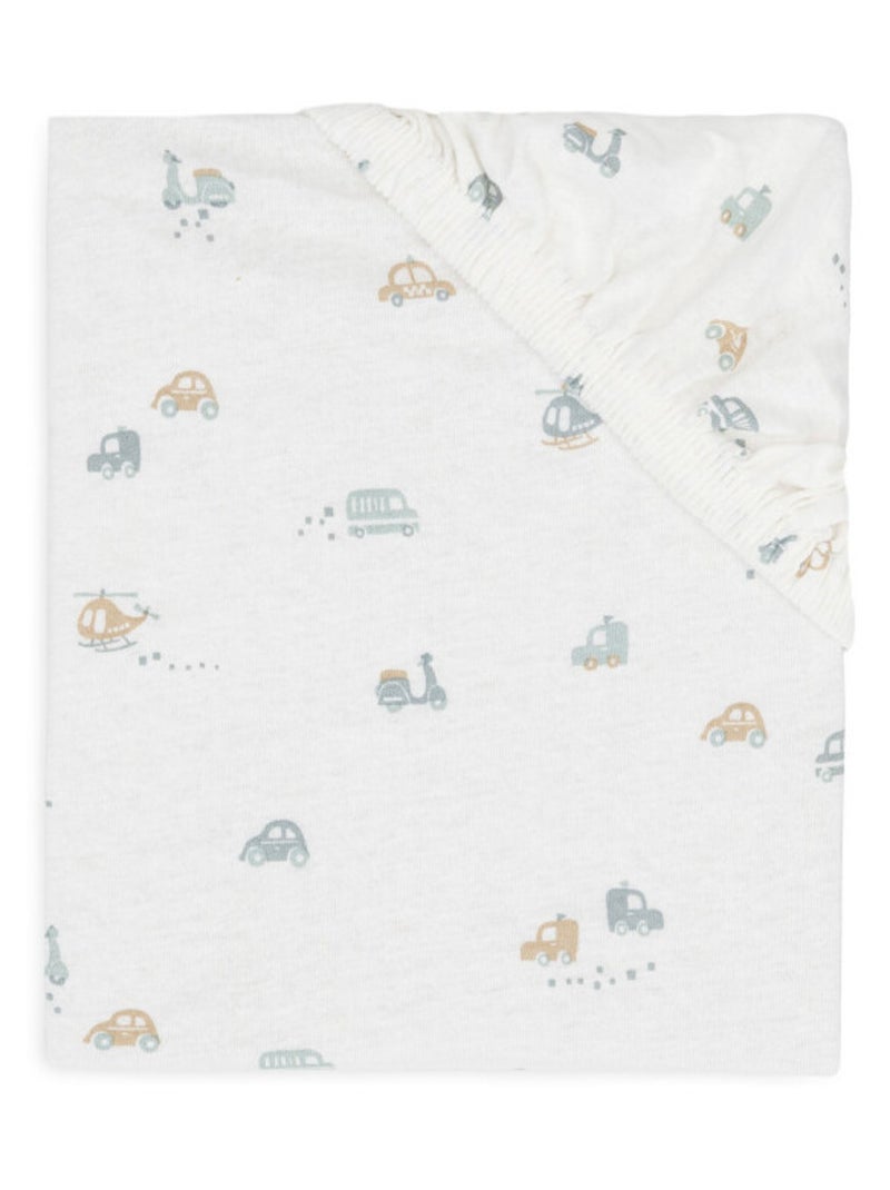 Drap-housse berceau On The Go en coton Bleu - Kiabi