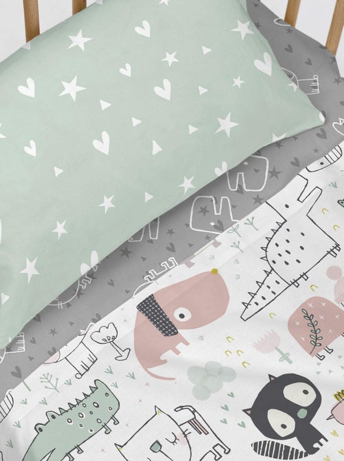 Drap-housse Best buddies Lit Bébé "Happyfriday" - Kiabi