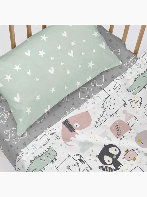 Drap-housse Best buddies Lit Bébé "Happyfriday" - Kiabi Drap-housse Best buddies Lit Bébé "Happyfriday" - Kiabi