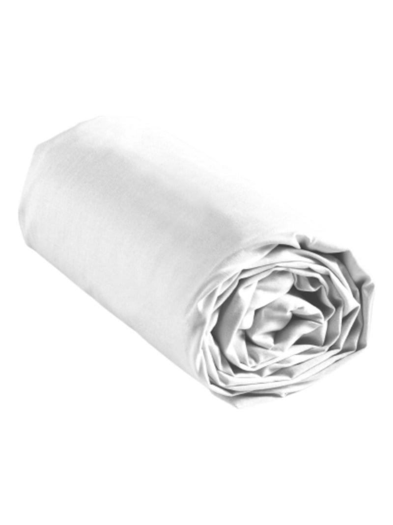 Drap housse BIOLINA Blanc - Kiabi