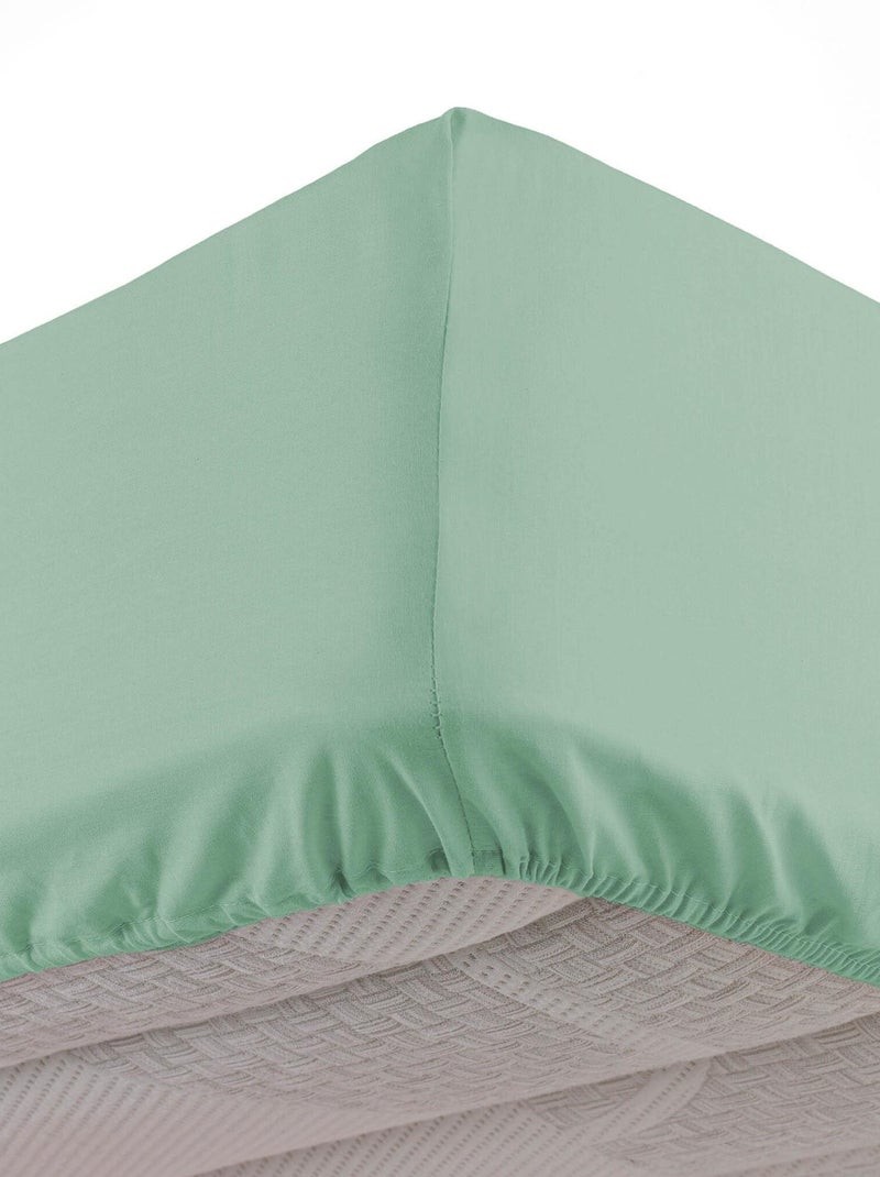 Drap housse BIOLINA Vert - Kiabi