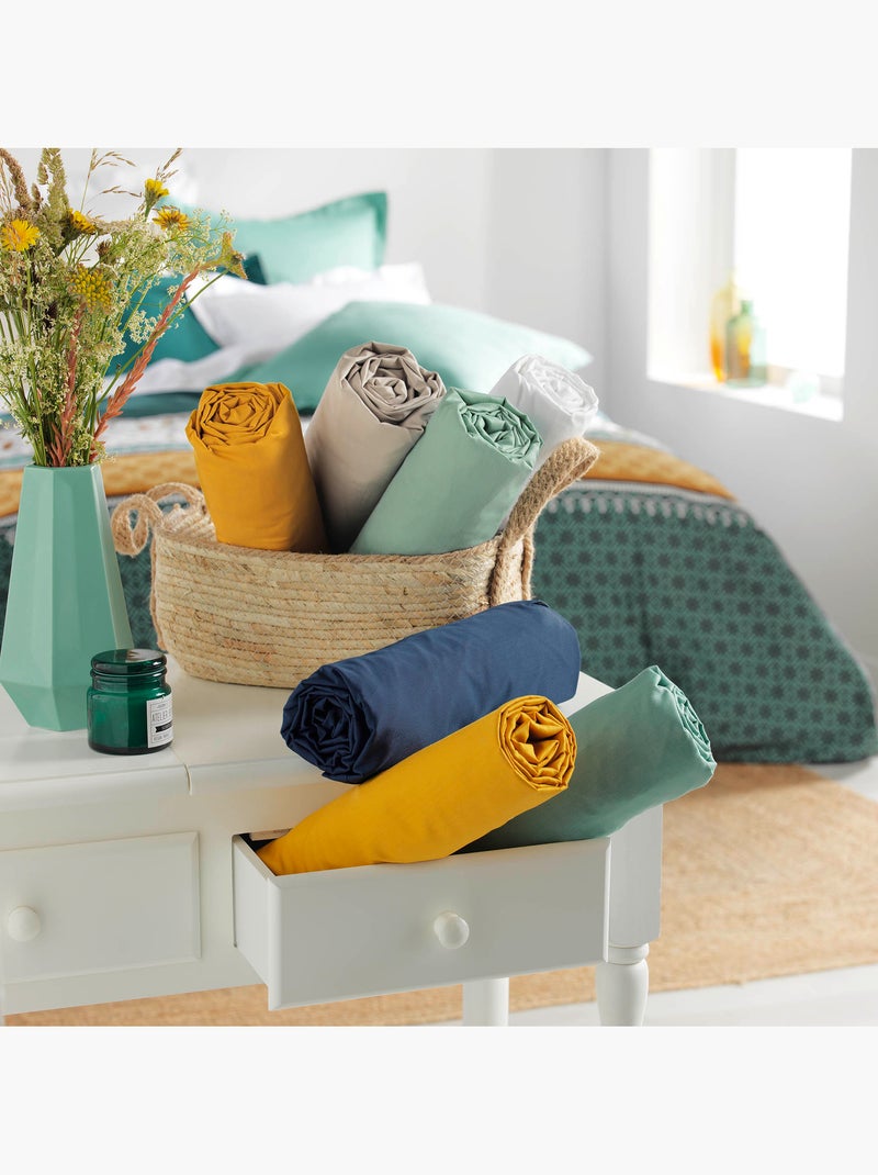Drap housse Bioline emeraude Multicolore - Kiabi