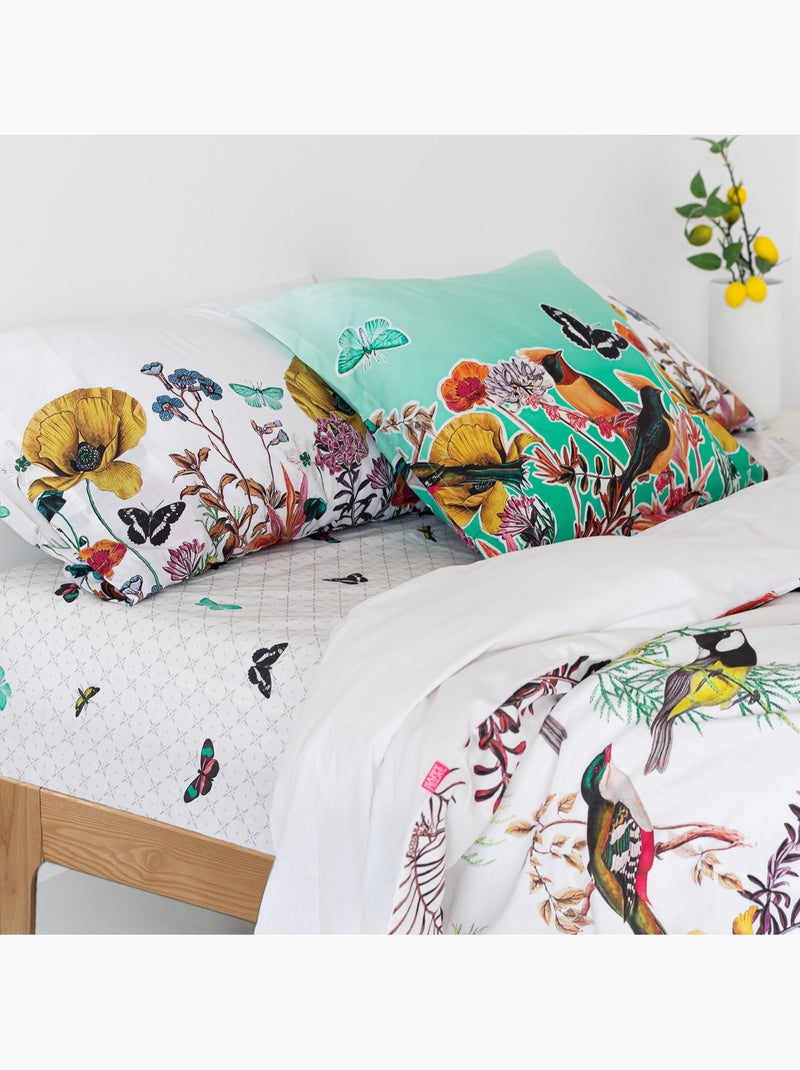 Drap-housse Birds of paradise "Happyfriday" Multicolore - Kiabi