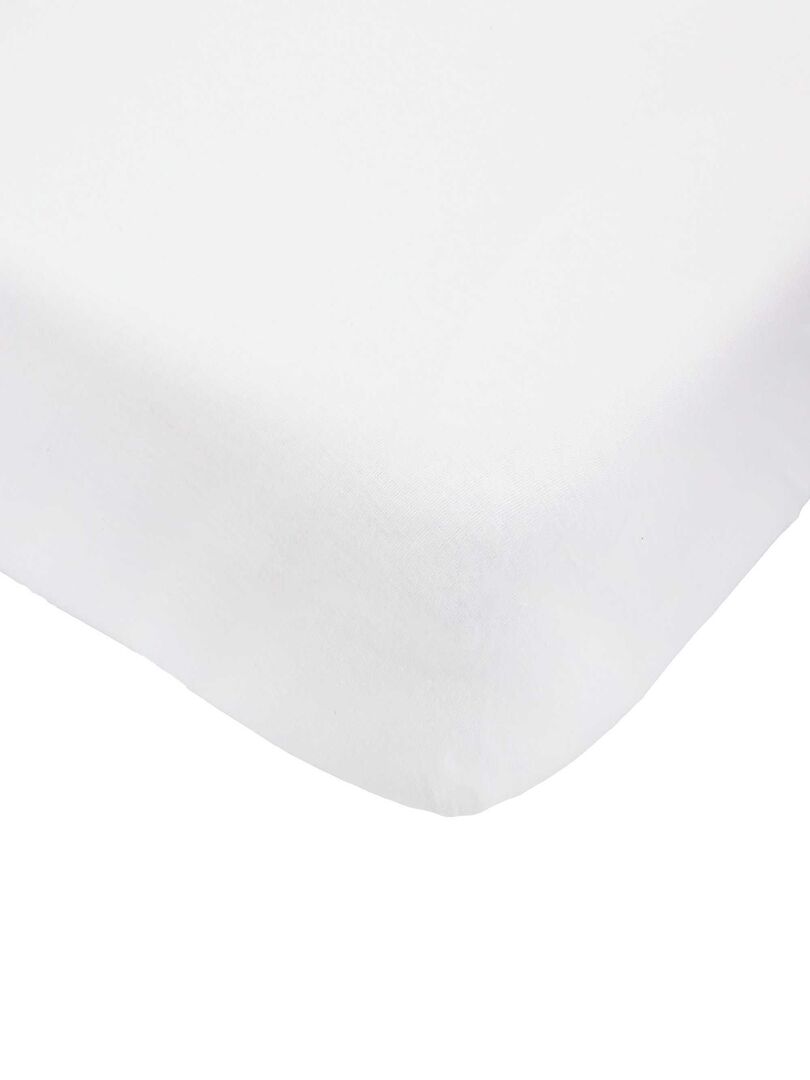 Drap housse Blanc - Kiabi