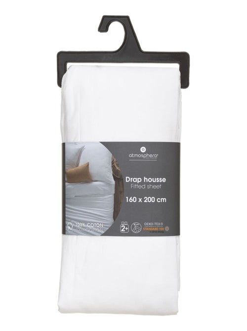 Drap Housse bonnet 30 cm 100% Coton Esther - Kiabi