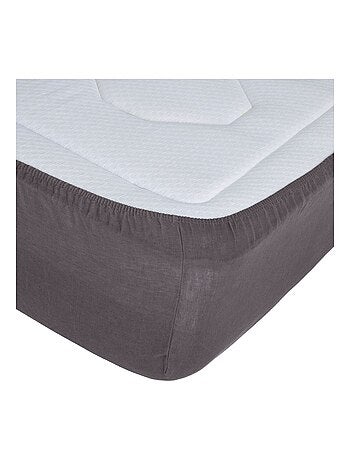 Drap housse en 100% lin