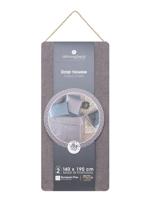 Drap Housse bonnet 30 cm 100% Lin Tropiques - Kiabi