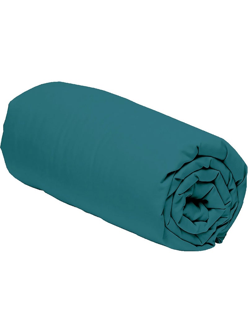 Drap housse bonnet 30cm en percale de coton 80fils, MURA Vert - Kiabi
