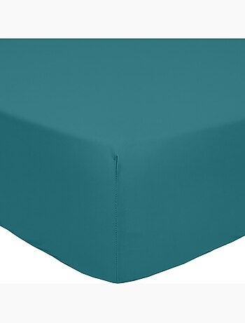 Drap housse bonnet 30cm en percale de coton uni - Mura