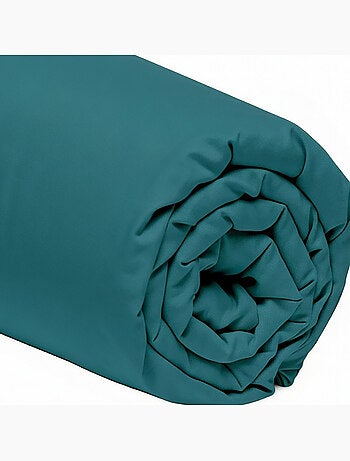 Drap housse bonnet 30cm en percale de coton uni - Mura