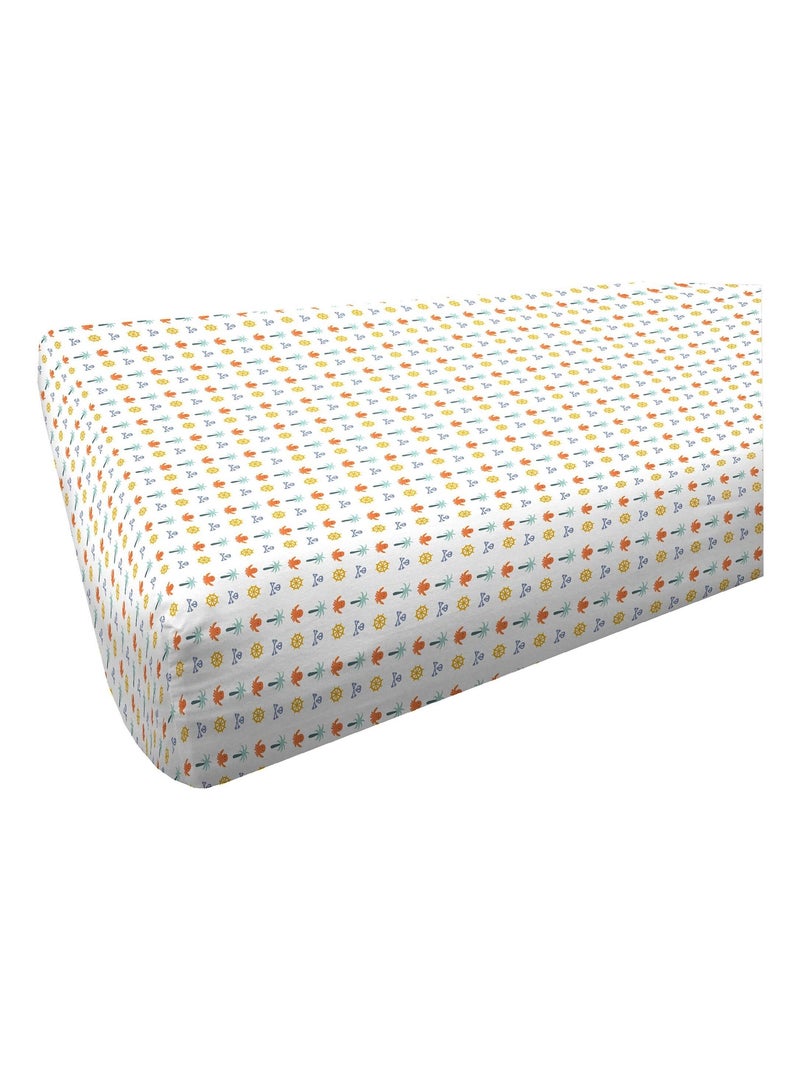 Drap housse CARAIBES en coton Gris - Kiabi