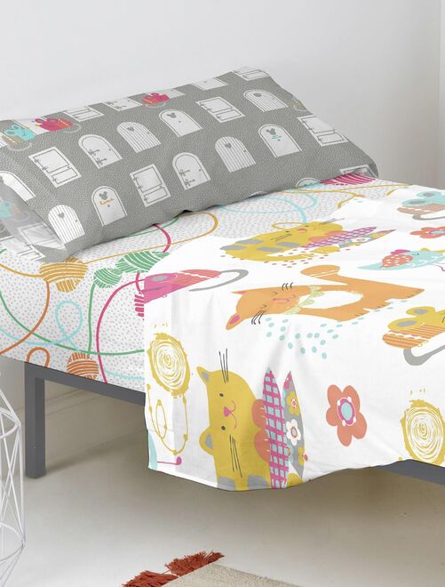 Drap-housse Animals Berceau Happyfriday - Multicolore - Kiabi