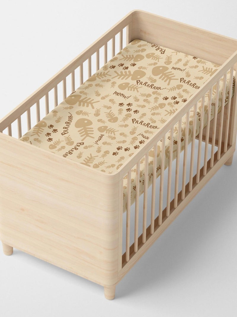 Drap-housse Cats "Happyfriday" Blanc - Kiabi