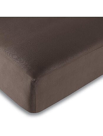 Drap Housse Choco 200 X 200 Cm / 100% Coton / 57 Fils/cm² "king Size"