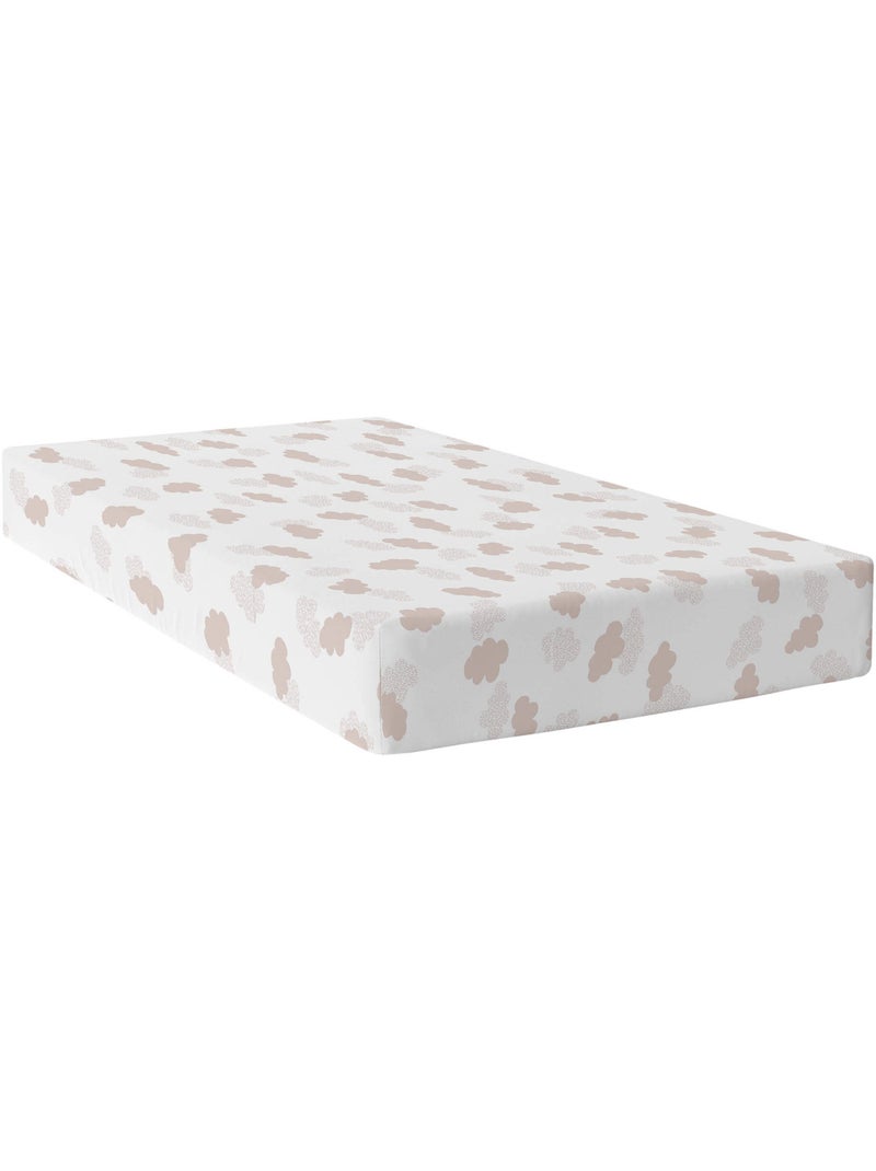 Drap-housse Clouds "Happyfriday" Rose - Kiabi