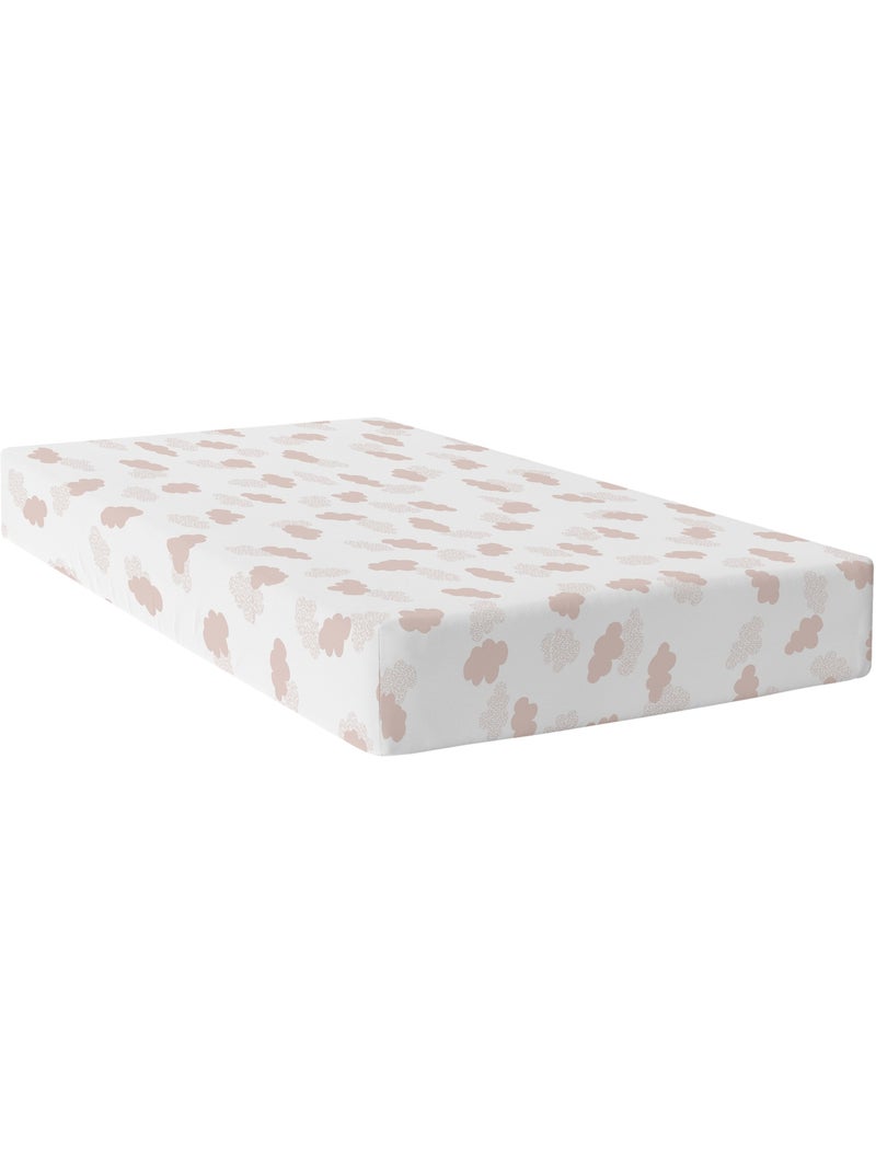 Drap-housse Clouds "Happyfriday" Rose - Kiabi