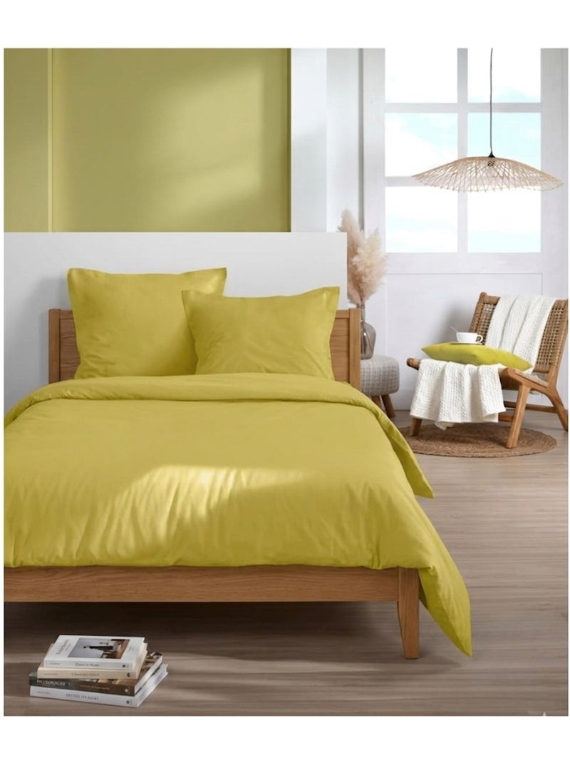Drap housse collection cocon Moutarde - Kiabi