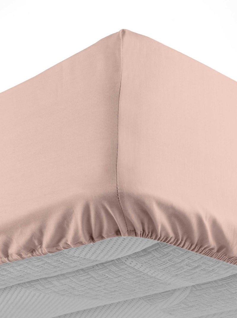 Drap housse Collection Couleur Emotion Rose - Kiabi