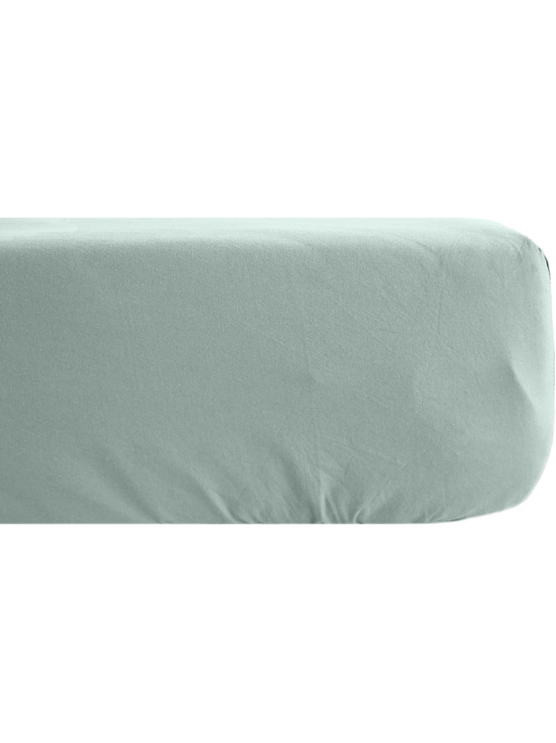 Drap housse collection OPERA Vert anis - Kiabi