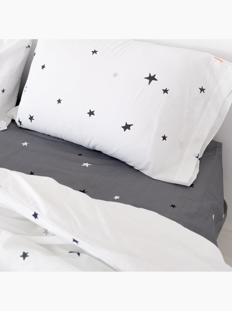 Drap-housse Constellation "Happyfriday" Blanc - Kiabi