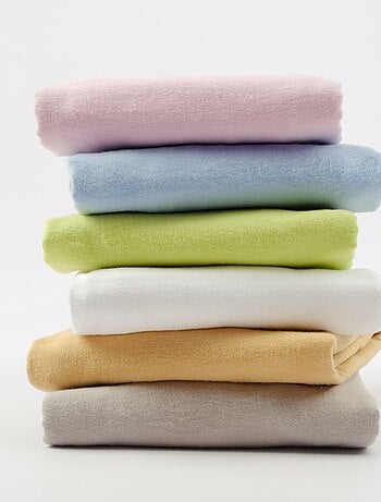 Drap housse coton 57 fils en molleton flanelle TOUDOUX