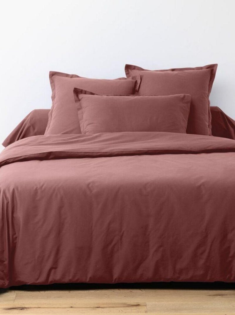 Drap housse coton avec bonnet de 25 cm Rouge - Kiabi