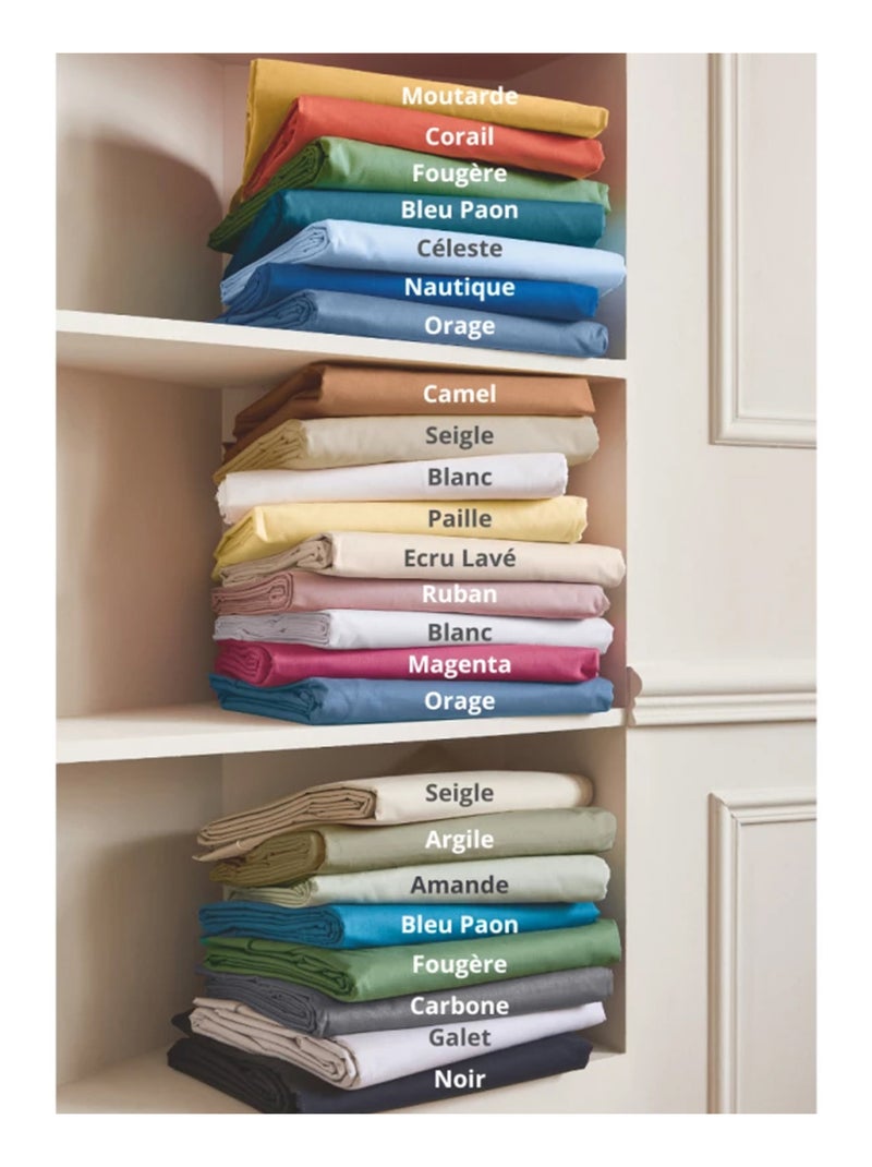 Drap Housse coton bonnet 23 cm fabriqué en France Marron clair - Kiabi