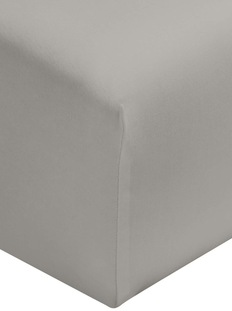 Drap housse coton bonnet 30 made in France Gris - Kiabi