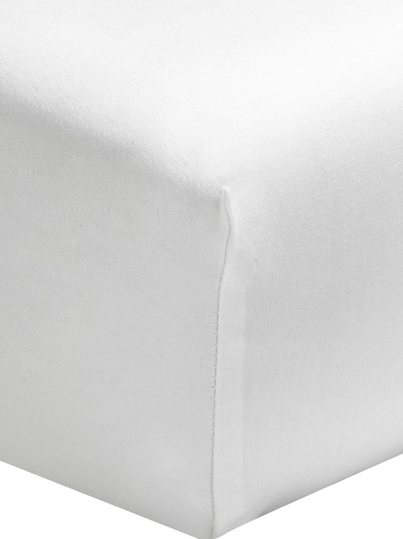 Drap housse coton bonnet 40 made in France Blanc - Kiabi
