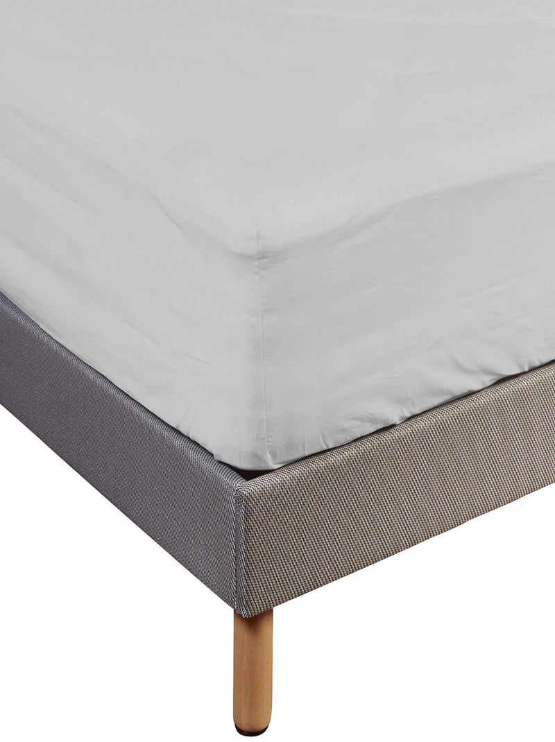 Drap housse coton bonnet 40 made in France Gris - Kiabi