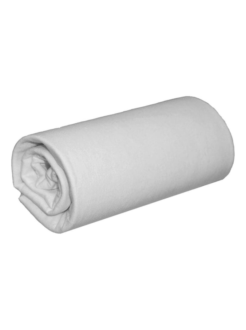 Drap housse coton jersey bonnet 30 cm Gris clair - Kiabi