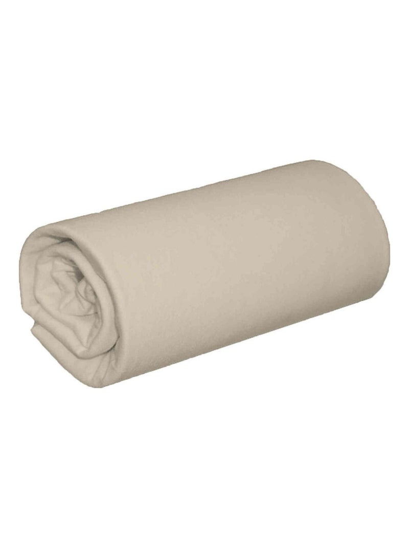 Drap housse coton jersey bonnet 30 (lot de 2) Beige - Kiabi