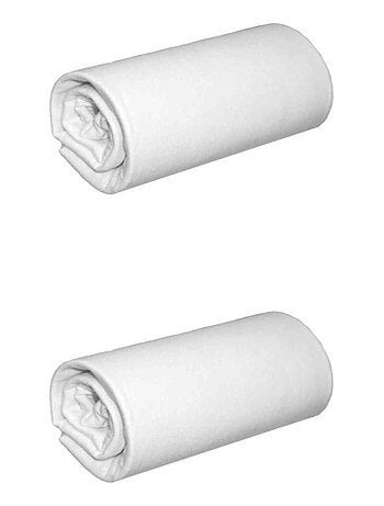 Drap housse coton jersey bonnet 30 (lot de 2)