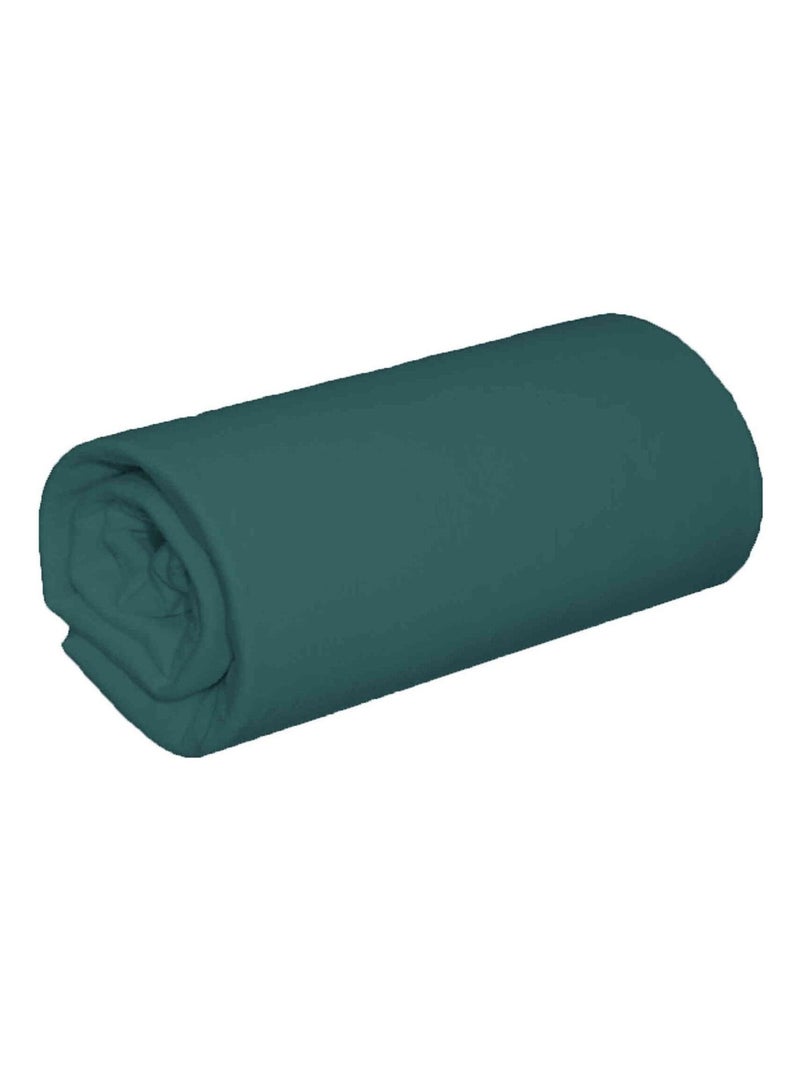 Drap housse coton jersey bonnet 30 (lot de 2) Bleu canard - Kiabi