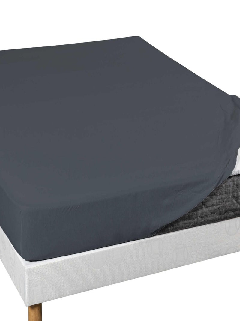 Drap housse coton jersey bonnet 30 (lot de 2) gris anthracite - Kiabi