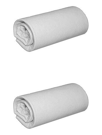 Drap housse coton jersey bonnet 30 (lot de 2)