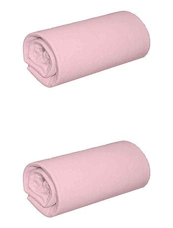 Drap housse coton jersey bonnet 30 (lot de 2)