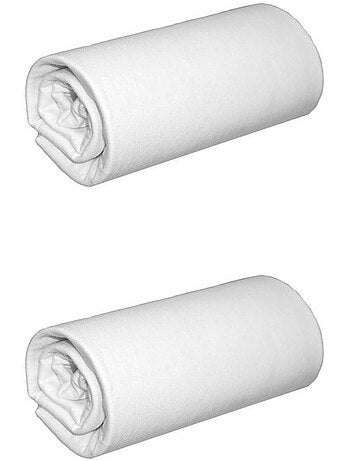Drap housse coton jersey (lot de 2)