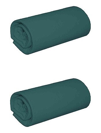 Drap housse coton jersey (lot de 2)