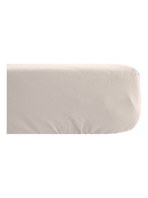 Drap housse coton lavé PALACE - Kiabi