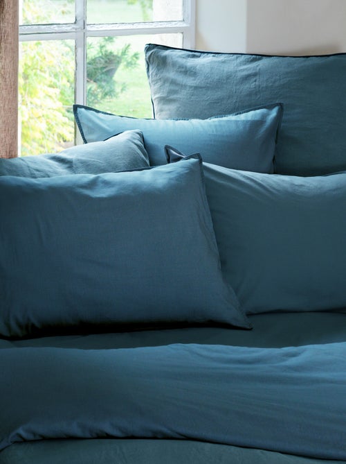 Drap housse coton lavé PALACE - Kiabi